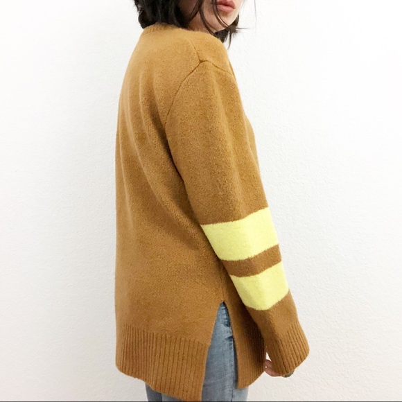 NWT Size S Current/ Elliott the 79 Sweater Oversized Rugby Super Soft Cozy Tunic - Picture 3 of 8